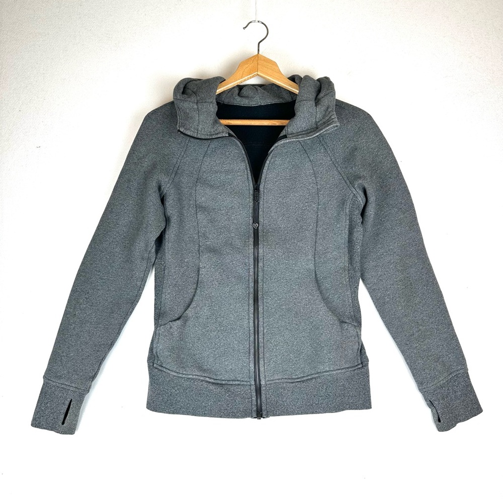 Lululemon Scuba Hoodie Full Zip‎ Sweatshirt Size 8 Athleisure Activewear